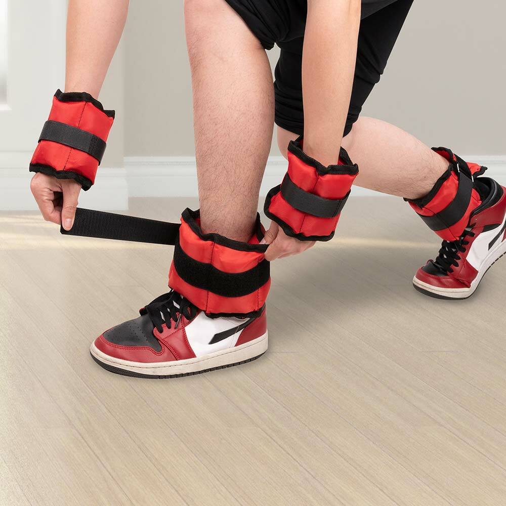 Set 4 Pesi Polsi e Caviglie 2 kg + 1 kg Allenamento Palestra Aerobica Fitness