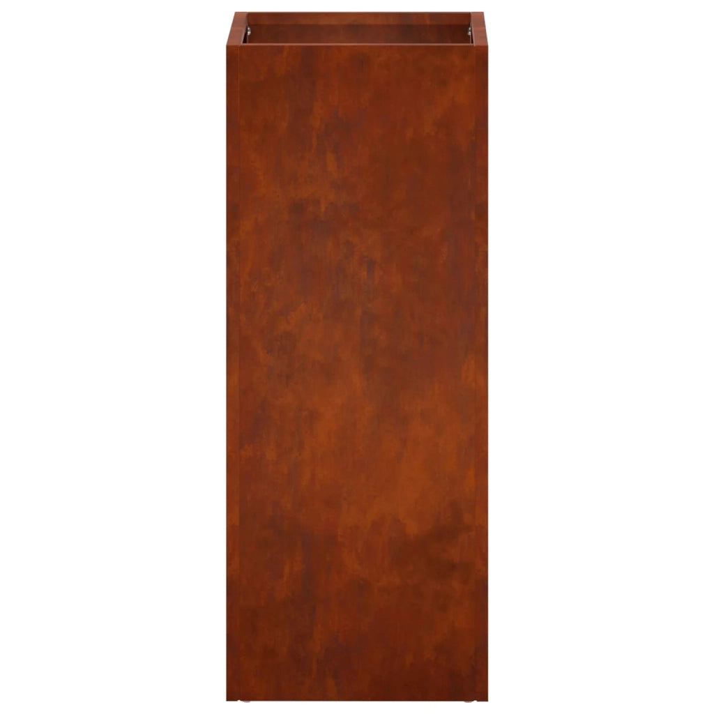 Vaso da giardino 2 pz Ruggine 20 x 20 x 50 cm Acciaio Corten 8005315