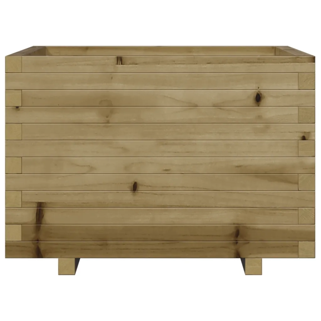 Fioriera da Giardino-Vaso da Esterno 70x70x49,5 cm in Legno di Pino Impregnato