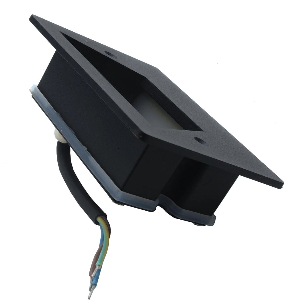 Faretto segnapassi IP65 LED 3W incasso scatola 503 scale giardino viale gradini 230V COLORE NERO LUCE LED CCT da 3000K a 6000K