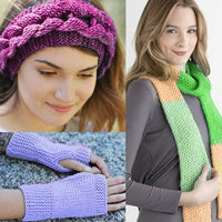 Set Telaio Maglia Uncinetti 4pz + Accessori Ferri Ago Unicnetto Sciarpa Guanti