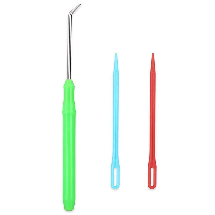 Set Telaio Maglia Uncinetti Circolare 4pz Accessori Ferri Ago Unicnetto Cappelli