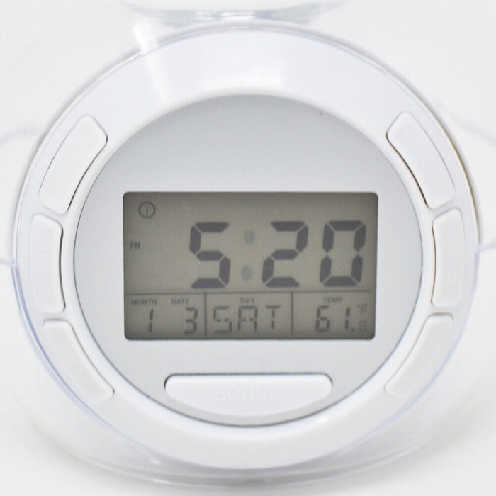 Orologio Digitale con Luce LED Suoni Naturali Data Timer Meteo Temperatura Casa