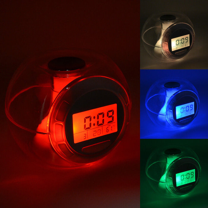 Orologio Digitale con Luce LED Suoni Naturali Data Timer Meteo Temperatura Casa