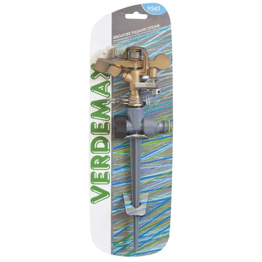 IRRIGATORE PULSANTE METALLO 360°        Verdemax