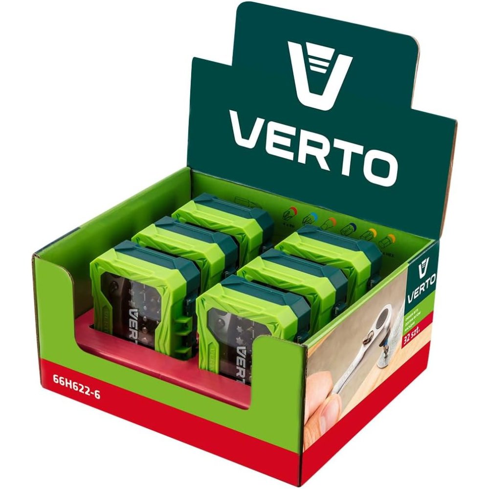 Topex 66h622-6 display box 6 x 6 6h622 (set di inserti giravite 3