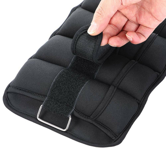 Set 2 Pesi Polsi e Caviglie 1,25 kg Allenamento Palestra Aerobica Fitness Nero