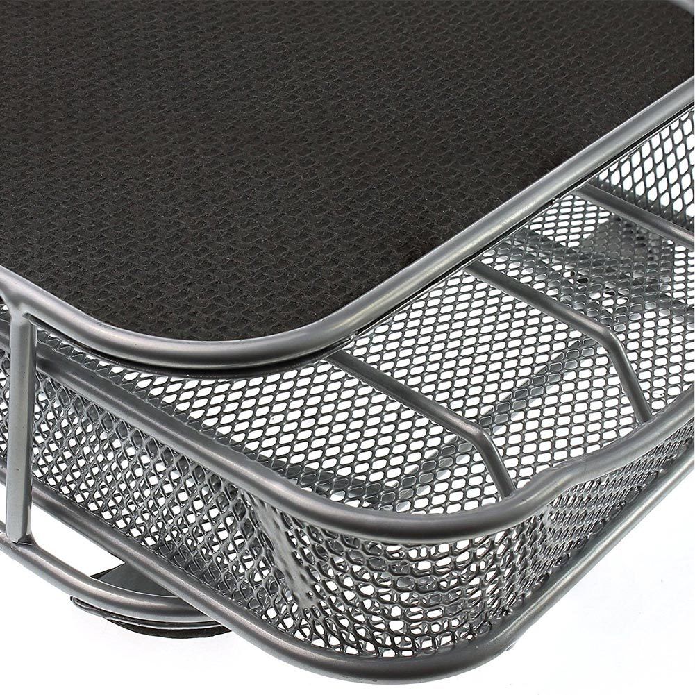 Contenitore Cassetto Porta Cialde Capsule Caffe' Metallo Estraibile Lungo Silver