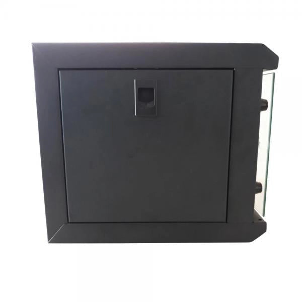 Armadio Rack 10'' a Muro 4 Unità Pannelli Asportabili Nero