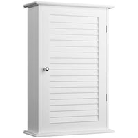 Mobile Mobiletto Bagno Parete Armadio Armadietto Legno Mdf Bianco 40 x 16 x 60cm