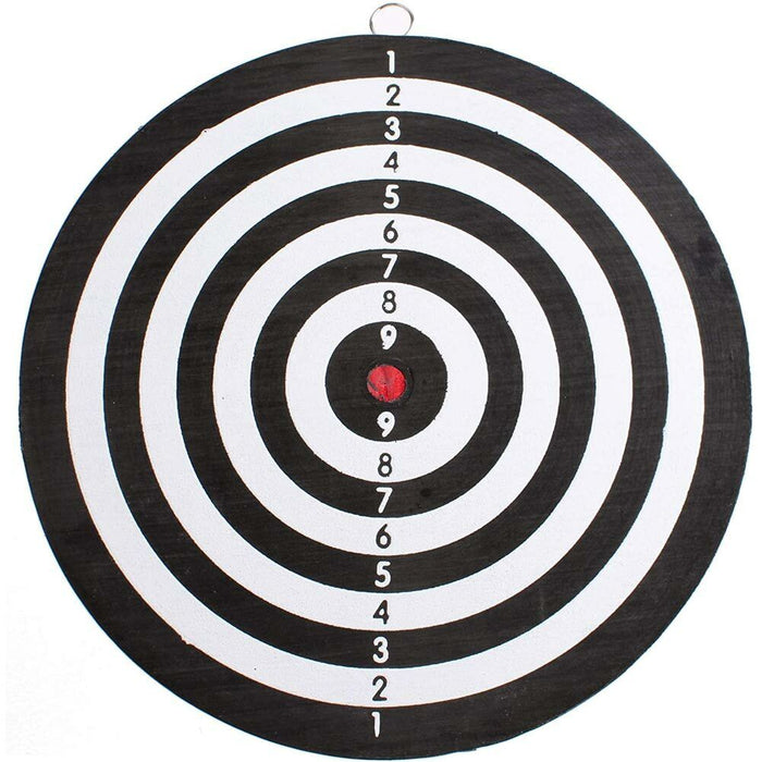 Gioco Tirassegno Tiro al Bersaglio con 2 Freccette Dart Board Sport Game 24cm