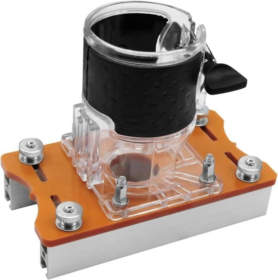 Router base 2 in 1 compatta - base per trapano e houttrimmer - base per router per angoli - adatta per diametro interno 65mm trapano a mano
