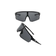 Occhiali da ciclismo polarizzati, occhiali da sole sportivi, uomo/donna, protezione UV400, nero per attività sciistiche