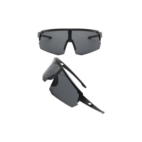 Occhiali da ciclismo polarizzati, occhiali da sole sportivi, uomo/donna, protezione UV400, nero per attività sciistiche