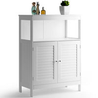 Mobiletto Mobile Armadietto Bagno 2 Ante Arredamento MDF Dimensioni 60x30x80 cm