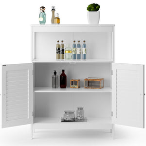 Mobiletto Mobile Armadietto Bagno 2 Ante Arredamento MDF Dimensioni 60x30x80 cm