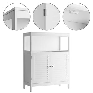 Mobiletto Mobile Armadietto Bagno 2 Ante Arredamento MDF Dimensioni 60x30x80 cm