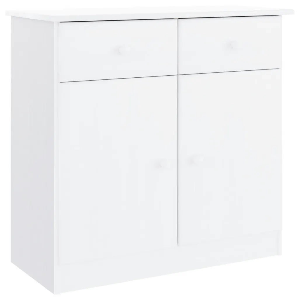 Credenza ALTA Bianca 77x35x165 cm in Legno Massello di Pino 3187774