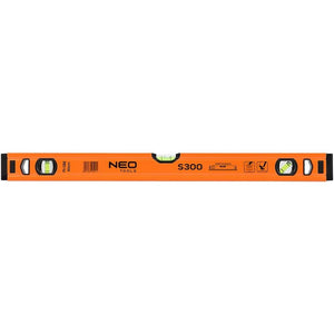 Topex 71-132 livella in allumini nio s 300, 3 fiale, 60 cm