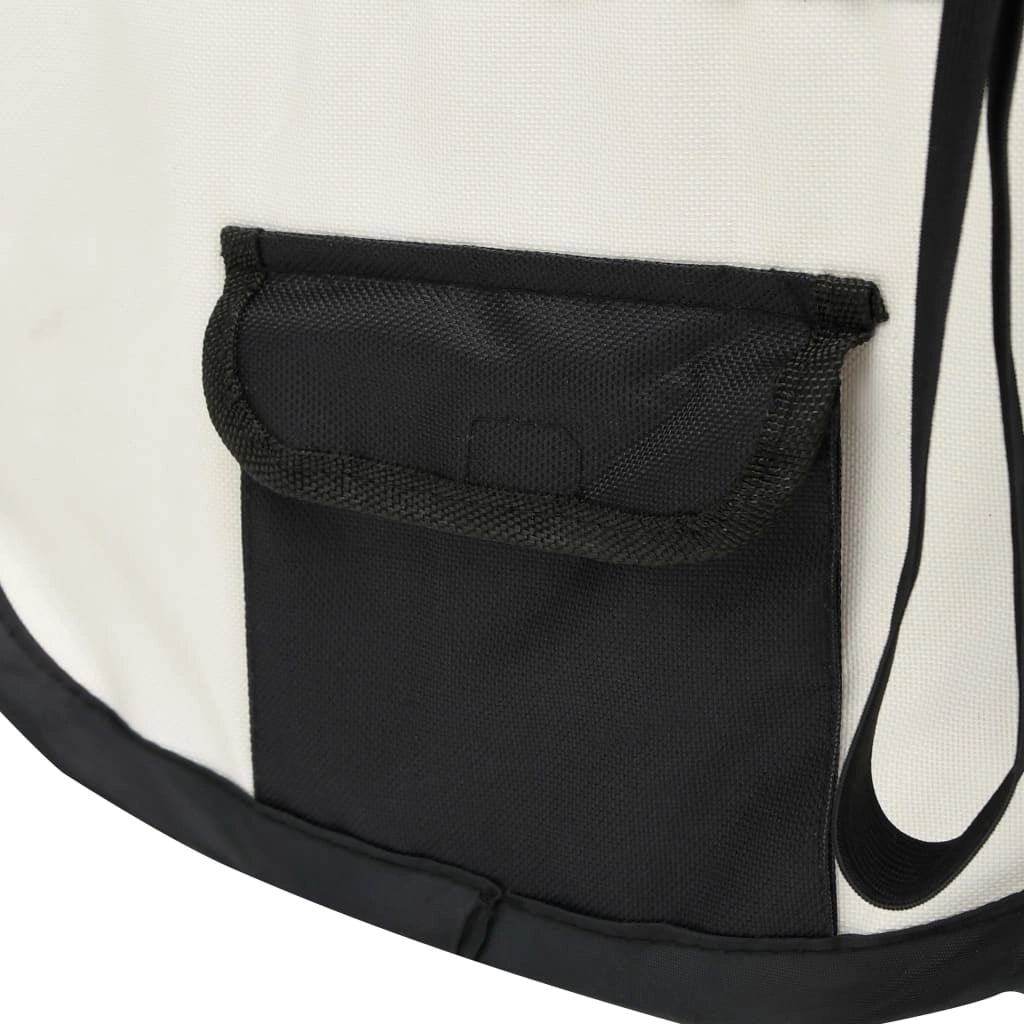 Box pieghevole per cani con borsa per il trasporto 90 x 90 x 58 cm nero 02_0001734