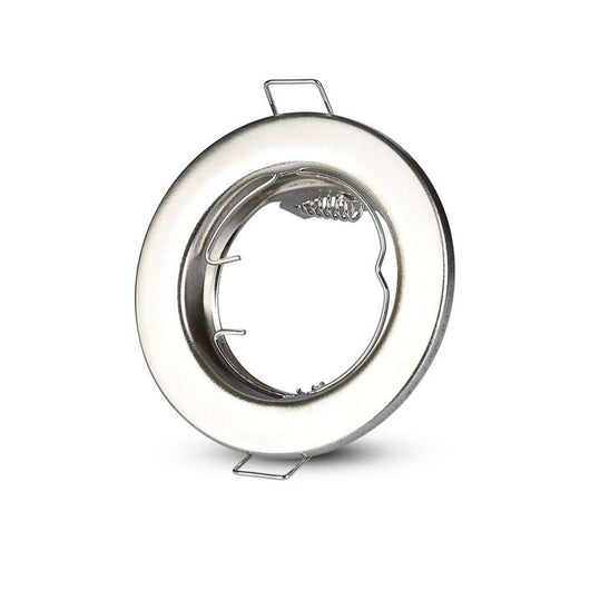 GU10 Round Spotlight Fitting Satin 2 PC/scatola