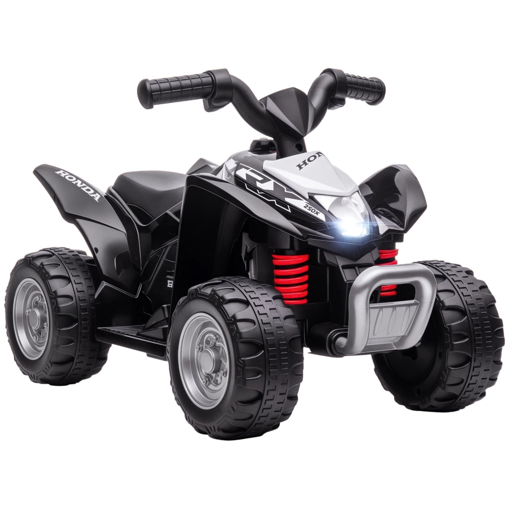 Quad Elettrico per Bambini ¨C zephmum ¨C Nero, LED, 65.5x38.5x43.5 cm