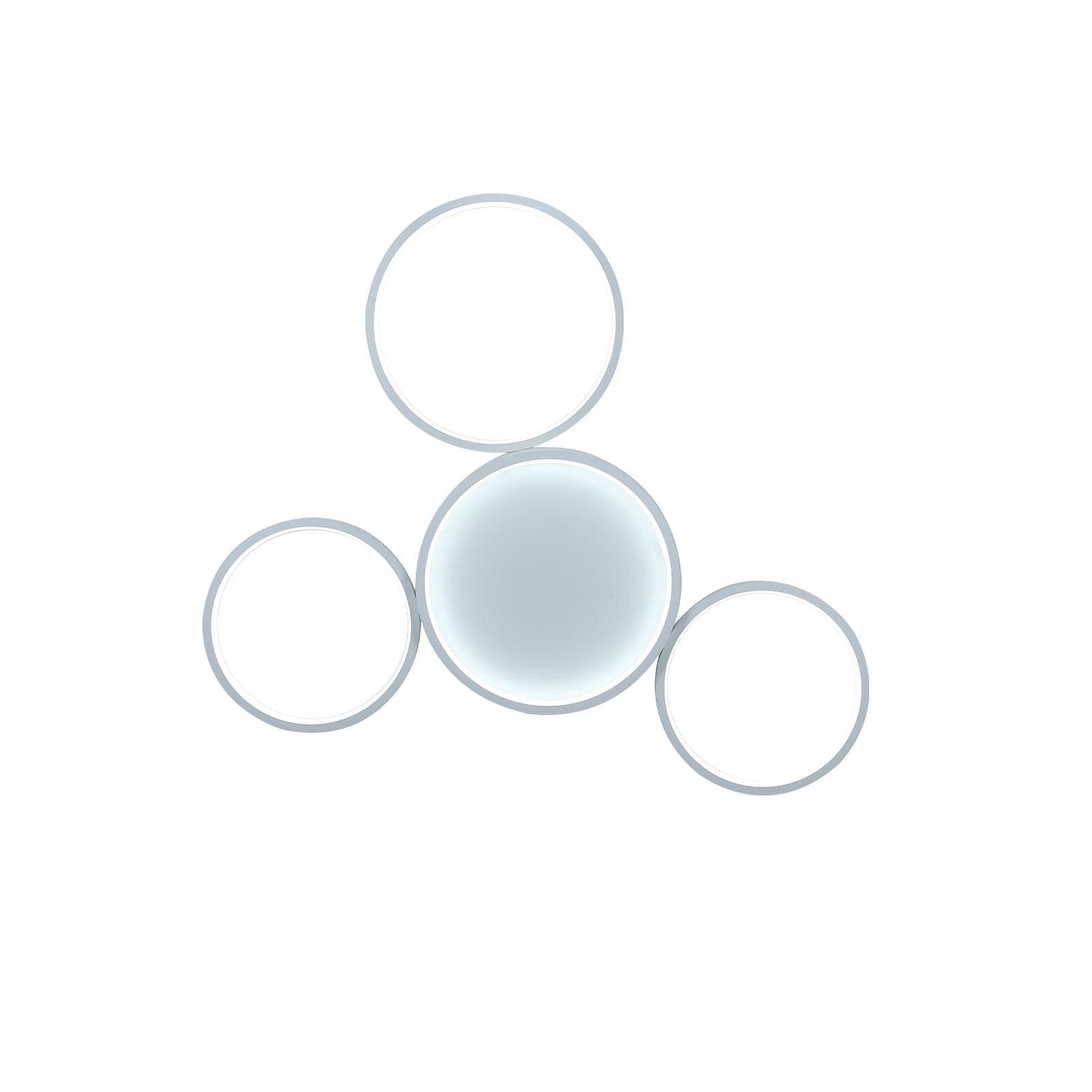 ZMH Lampada da soffitto LED 4 fiamme ad anello telecomando per camera letto