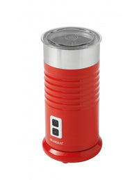 Scalda-monta latte schiumotto automatico rosso inox/pc