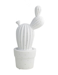 Lampada cactus bianca porcellana