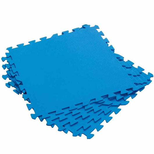 Tappeto Base PIscina Fuoriterra Tappetino Piastrelle Puzzle 8pz 50x50 cm 1,9mq