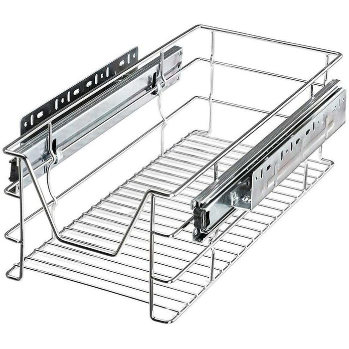 Set 2 Cassetti Cassetto Telescopico Cucina 30cm Cestello Estraibile Salvaspazio