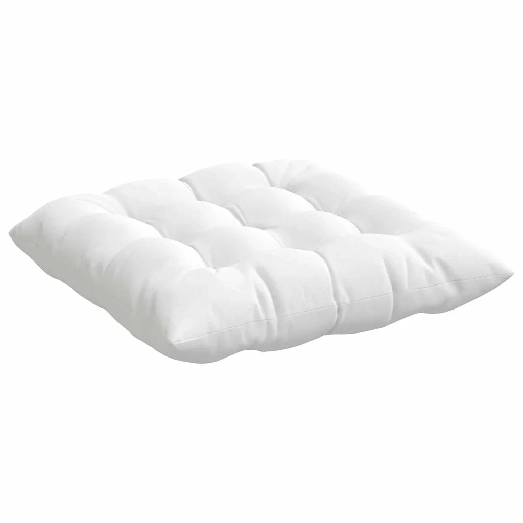 Cuscini per Seduta 4 pcs Bianco 40 x 40 x 6 cm Tessuto 42015157