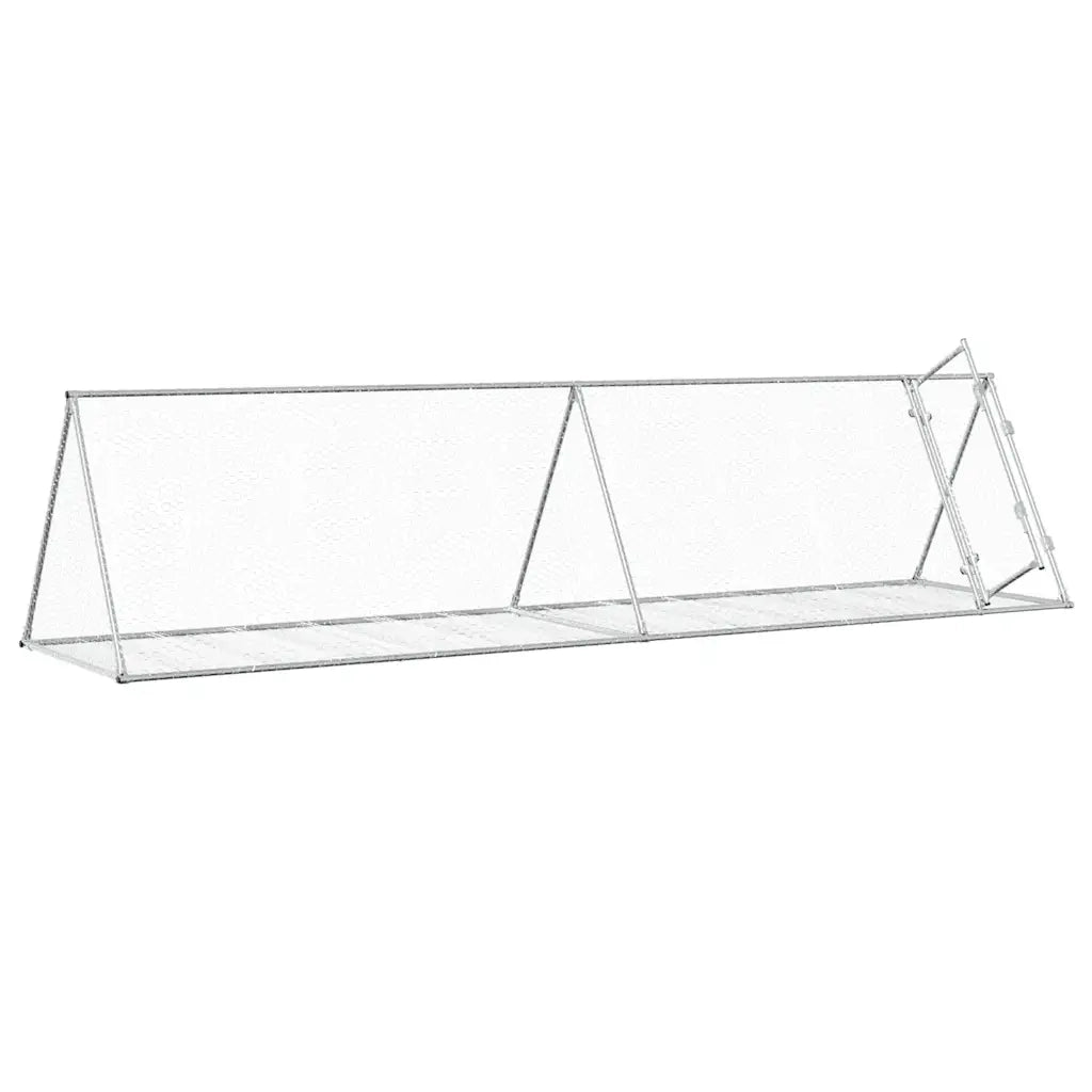 Conigliera Argento 400x105x91 cm in Acciaio Zincato 3281531