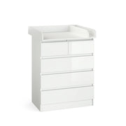 Vicco Fasciatoio Bianco 80 x 110.2 cm con 5 cassetti