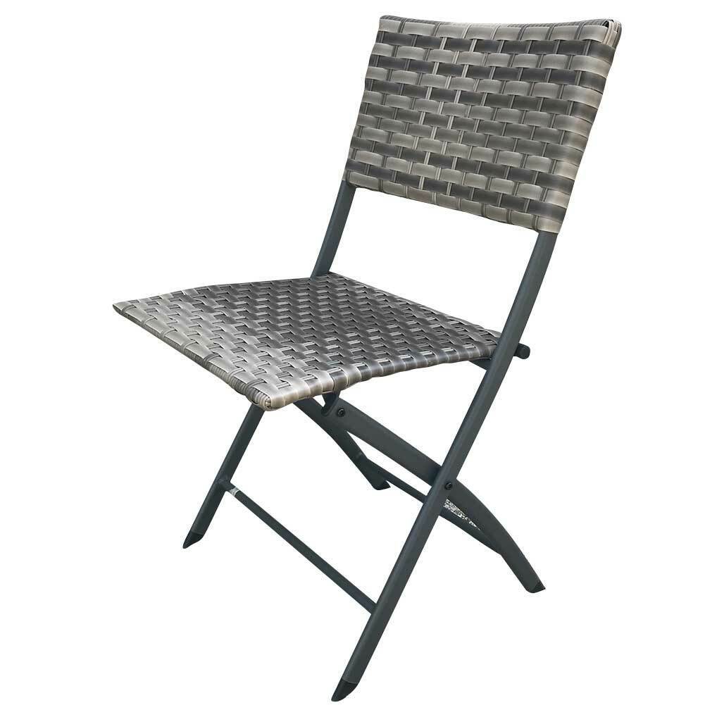 Set Pieghevole Tavole e Sedie Arredo Giardino Simil rattan x Esterno Polyrattan