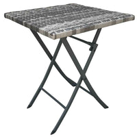 Set Pieghevole Tavole e Sedie Arredo Giardino Simil rattan x Esterno Polyrattan