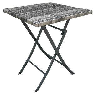 Set Pieghevole Tavole e Sedie Arredo Giardino Simil rattan x Esterno Polyrattan