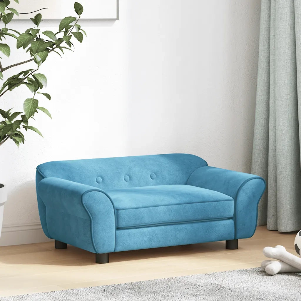 Divano per Cani Turchese 72x45x30 cm in Peluche CFW6324345