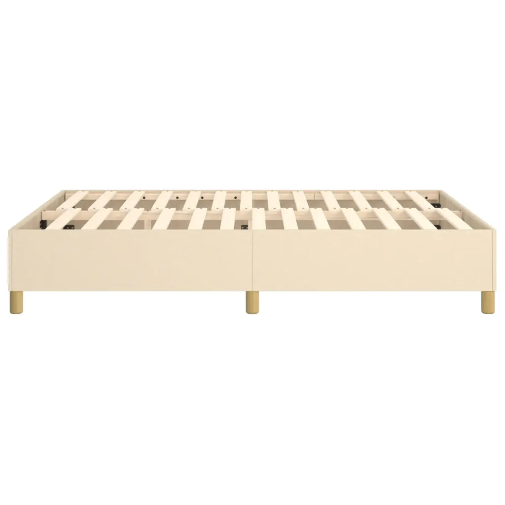 Struttura Letto a Rete a Molle Crema 140x200 cm in Tessuto 3120966