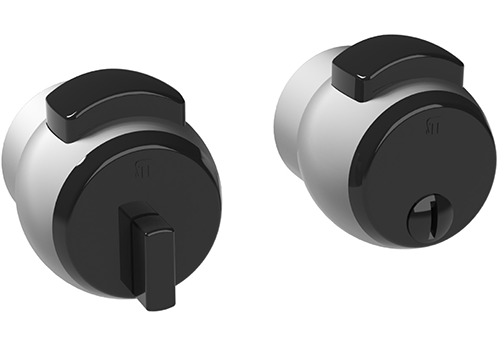 Pomolo premi/apri meroni n12 verniciato argent libero/occupato c/chiav