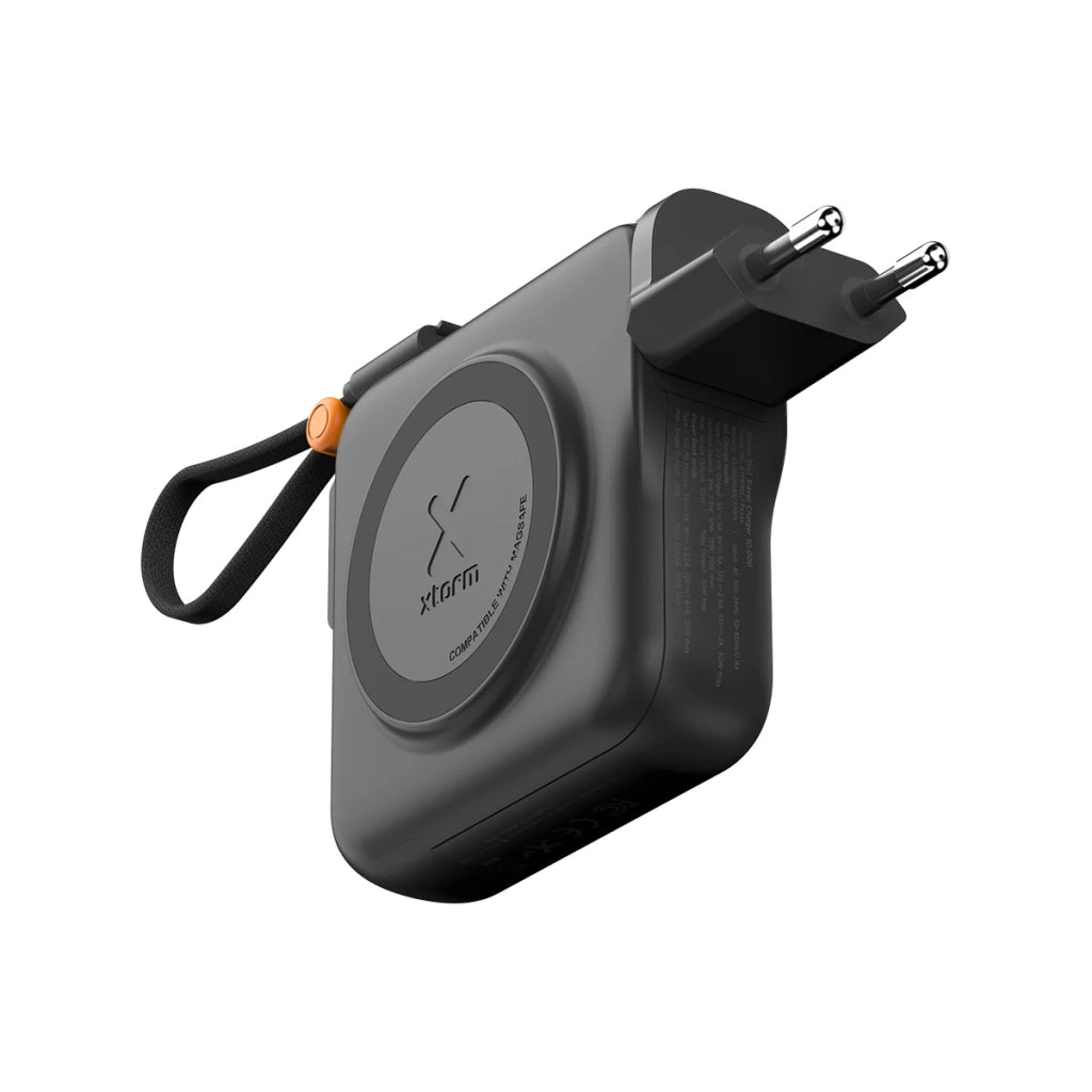 Caricatore da Viaggio 3-in-1 con Powerbank 10000mAh 30W USB-C Modello TravelPro Nero Xtorm