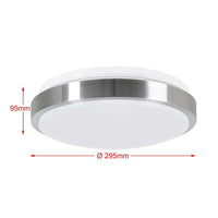 Plafoniera LED Rotonda 12W Luce Bianca 4000K Naturale Lampada Soffitto 29,5cm