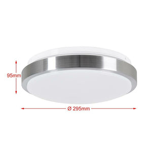 Plafoniera LED Rotonda 12W Luce Bianca 4000K Naturale Lampada Soffitto 29,5cm