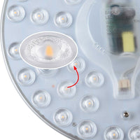 Circolina LED Disco Calamita Sotituzione Neon Plafoniera Luce Bianca 24W 2160LM