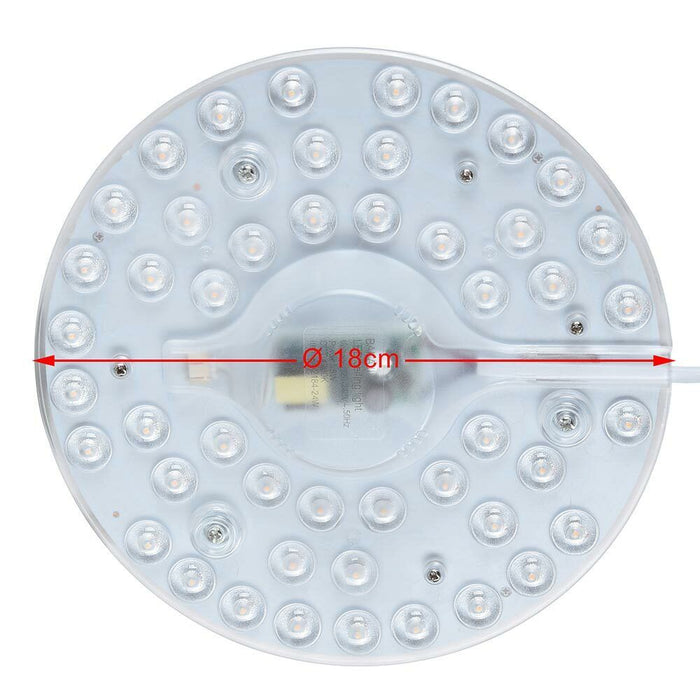 Circolina LED Disco Calamita Sotituzione Neon Plafoniera Luce Bianca 24W 2160LM