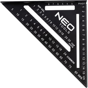 Topex 72-102 squadra in allumini nio 15 cm ds