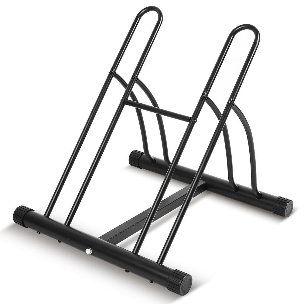 Rastrelliera Porta Bici 2 Posti Multipla Cavalletto Parcheggi Biciclette Acciaio