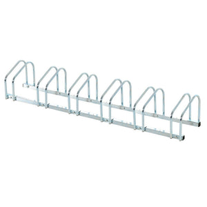 Parcheggio Porta Bici 6 Posti Stand Cavalletto Rastrelliera Bicicletta Acciaio