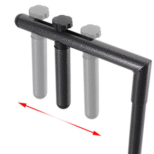 Tavolo Tavolino Ringhiera Esterno Balcone Pieghevole Metallo e Polyrattan Nero