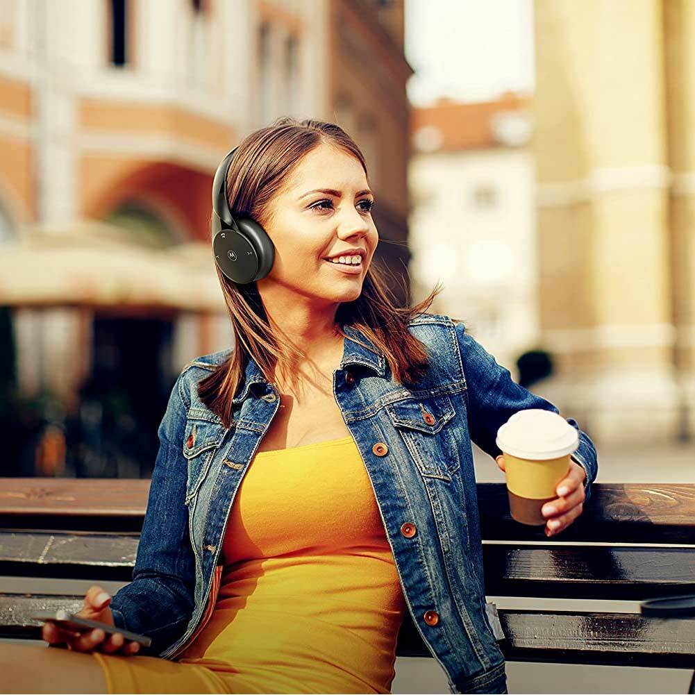 Cuffie Bluetooth Motorola Sound Moto Escape Pieghevoli con Microfono Nero